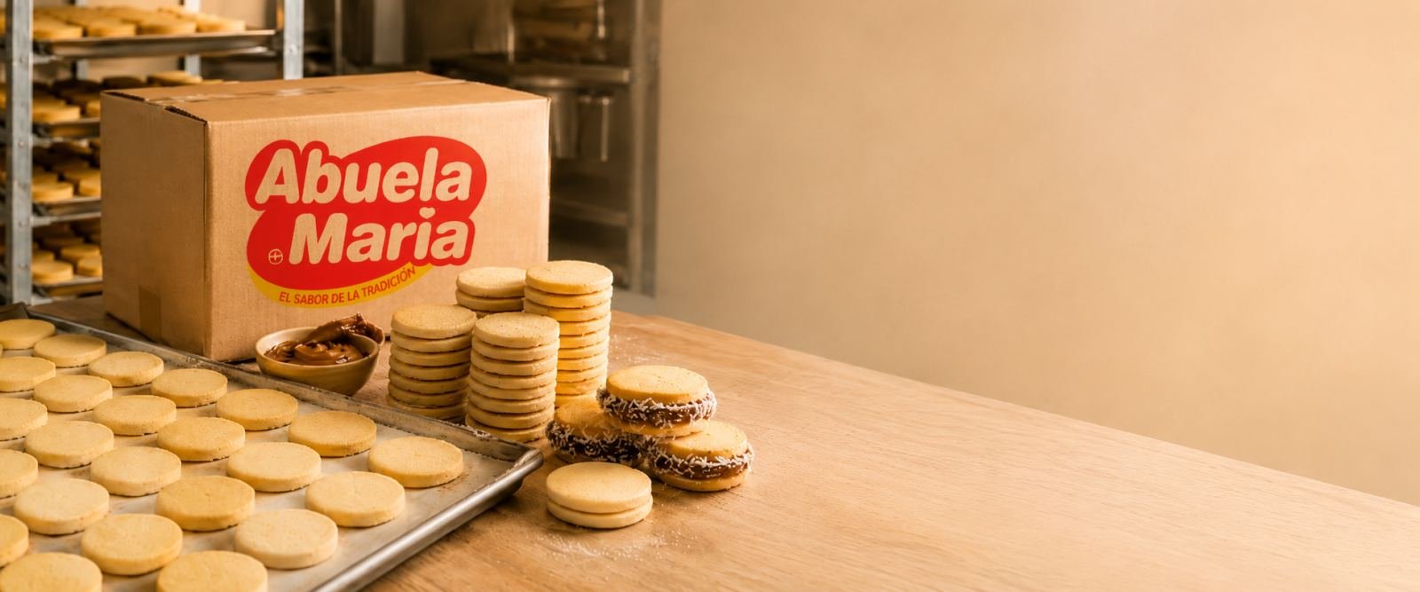 cajas de galletas para alfajor en fábrica